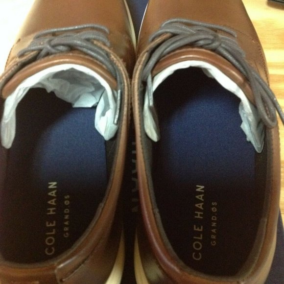 Cole Haan Men\'s Grand Plus Essex Brown Leather Oxford casual shoes 11.5M NIB main image 4